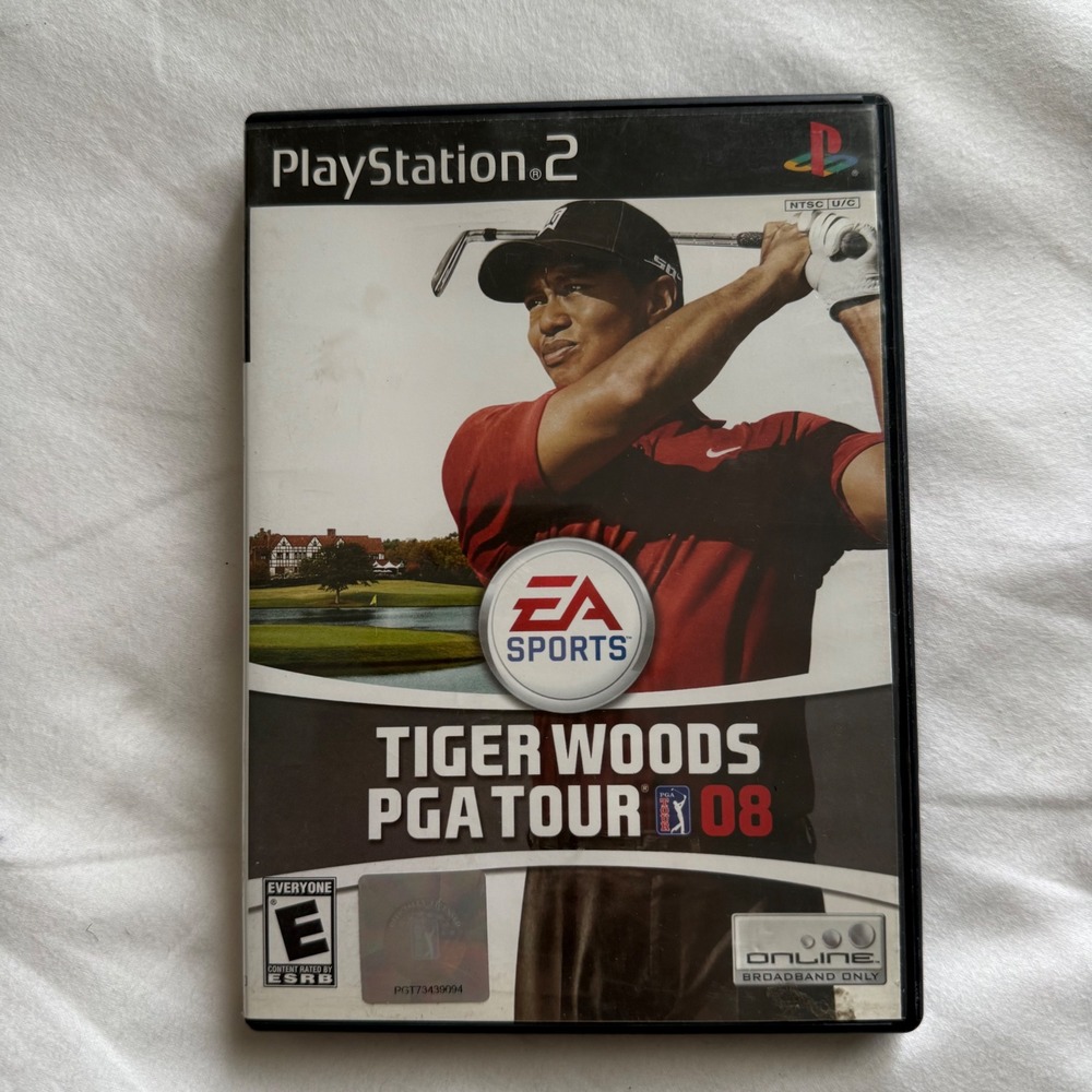 Tiger Woods PGA Tour 08 Sony PlayStation 2 PS2 Game EA Sports SLUS Y2K